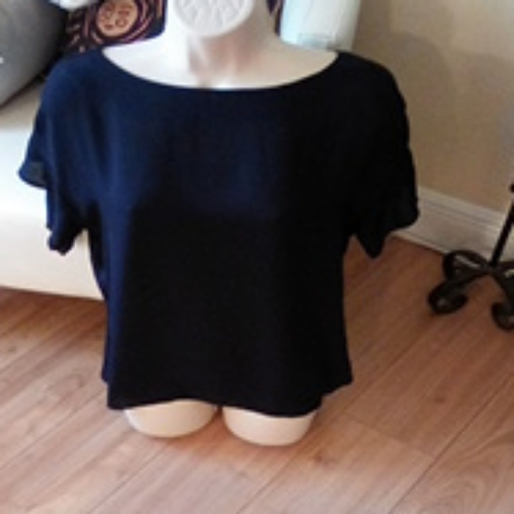 Banana republic Navy Blouse Worn Twice! XS